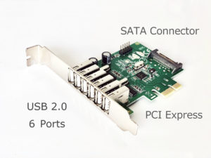 USB2.0 6 Ports PCI Card