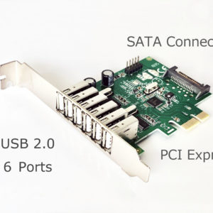 USB2.0 6 Ports PCI Card